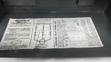 Square D 2510 MBA 2 Type 12 Manual Motor Starter3 Phase 3 Wire 600V