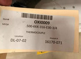 Capp .500-KKK-316-E30-3/4 Immersion Thermocouple Probe