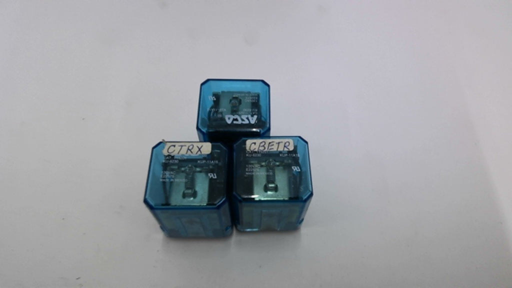 Asco 115201 Relay 120 VAC Set of 3