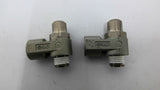 SMC AS2200 Pneumatic Flow Control Valves Bores 7/16" X 5/16" X 1/4" Lot Of 2