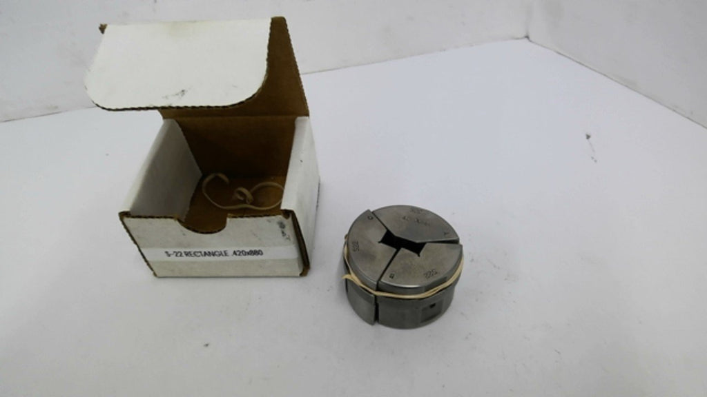 S-22 Rectangle .420x880 3 Piece Collet Set 2-3/8" OAW 1-1/2" Thick