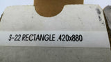 S-22 Rectangle .420x880 3 Piece Collet Set 2-3/8" OAW 1-1/2" Thick