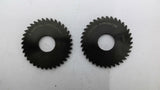 RobbJack 36T .0625 Solid Carbide Slitting Saws 3/8" Bore 1-3/8" OAW Lot Of 2