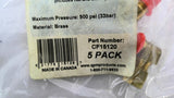 QPM CF15120 Compression Fittings 1/8" NPT Male x 1/4" Tube 5 Pack