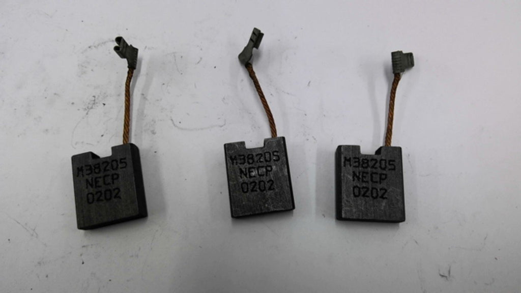 M38205 NECP0202 Carbon Motor Brush Set of 3
