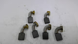 Carbon Motor Brush 3/4" L 1 1/8" W 5/8" Shunt 1 1/4" OAL 3"Set of 6