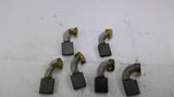 Carbon Motor Brush 3/4" L 1 1/8" W 5/8" Shunt 1 1/4" OAL 3"Set of 6
