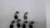 Carbon Motor Brush 3/4" L 1 1/8" W 5/8" Shunt 1 1/4" OAL 3"Set of 6