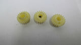 1108 Nylon Spur Gear 20 Teeth 3/8" Bore 15/16" Length 1-1/4" Wide Lot Of 3