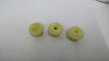 1108 Nylon Spur Gear 20 Teeth 3/8" Bore 15/16" Length 1-1/4" Wide Lot Of 3