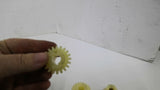 1108 Nylon Spur Gear 20 Teeth 3/8" Bore 15/16" Length 1-1/4" Wide Lot Of 3