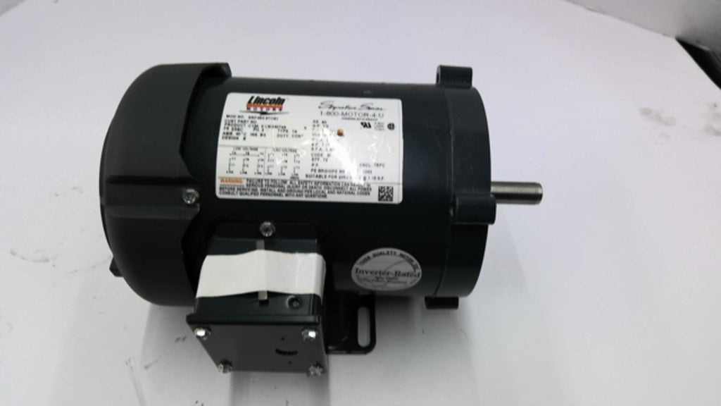 Lincolon LM24074 1/2 Hp AC Motor 230/460 V 1800 RPM 4P 3Phase 56C FR