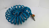 Coil hose 1/2" Air Line 20' Long 120PSI Max Quick Attachment Coupling