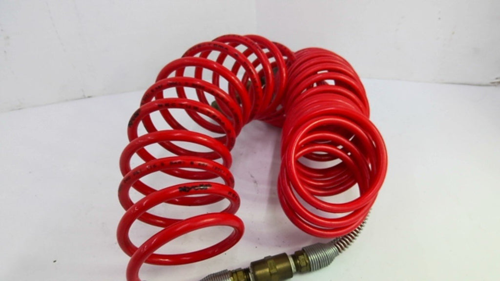 Rectus-Tema727801 Nycoil Red Air Hose With A Dixon Quick Coupling 1/4" Size