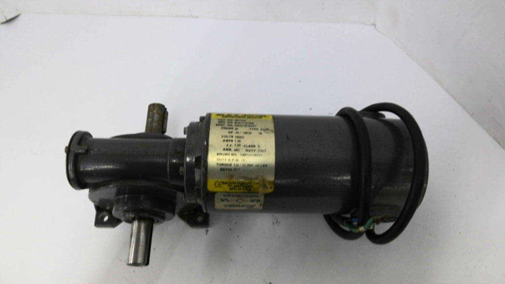 Baldor GP7425 DC Gear Motor .25HP/.18KW 180DCV 45:1 Ratio 1.30AMPS JK Frame