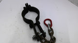 Double Bolt Pipe Clamp 4" With Safety Chain