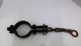 Double Bolt Pipe Clamp 4" With Safety Chain