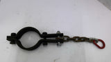 Double Bolt Pipe Clamp 4" With Safety Chain
