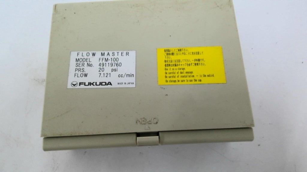 Fukuda FFM-100 Flow Master Meter 20PSI 7.121 CC/Min Flow
