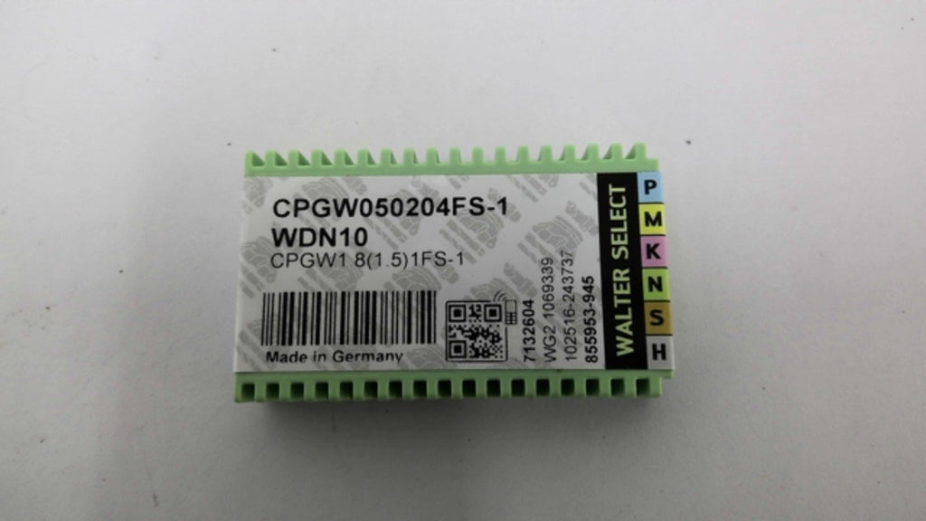 Walter CPGW050204FS-1 WDN10 Carbide Turning Inserts