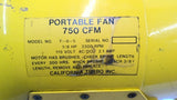 California Turbo F-8-5 Portable Fan 115V AC/DC 2.1AMP 1/8 HP 750 CFM