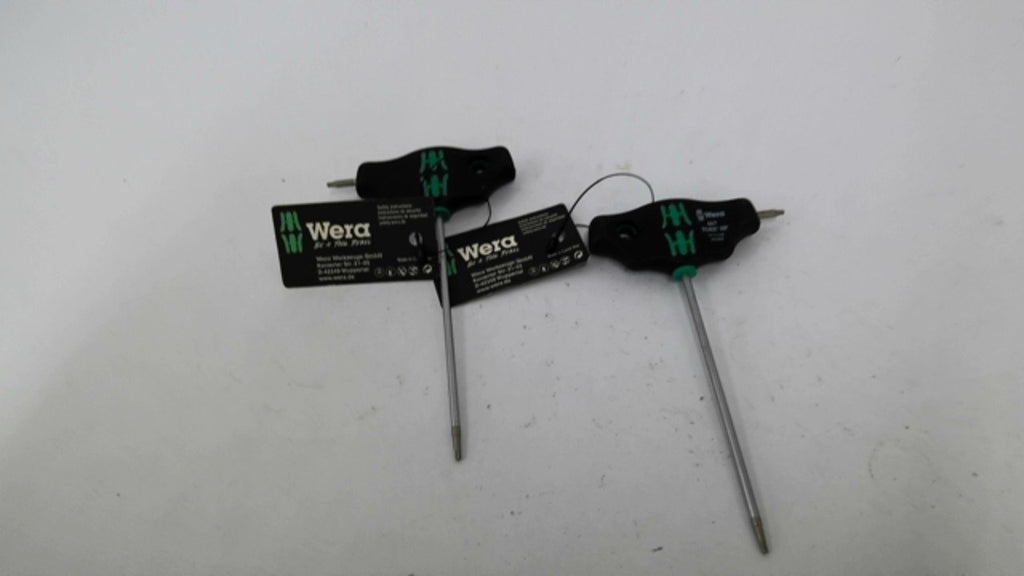 WERA 467 Torx HF Screwdrivers With Ergonomic Hex T-Handles TX7X100 Lot Of 2