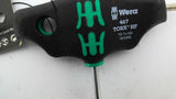 WERA 467 Torx HF Screwdrivers With Ergonomic Hex T-Handles TX7X100 Lot Of 2