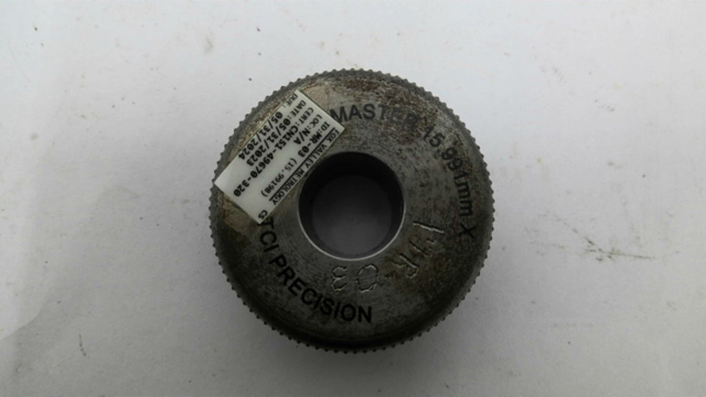 TCI Precision MR-03 Master Plain Bore Ring Gauge 15.991MM