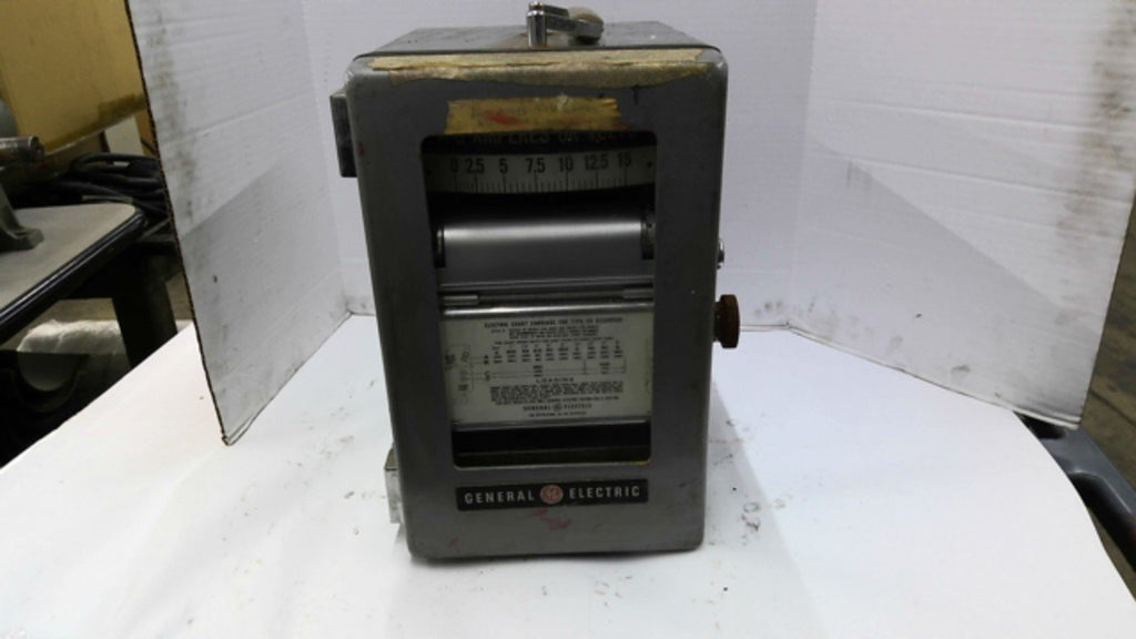 General Electric 8CH7BAB 17 Recording A-C Wattmeter 150/300/750 Volts