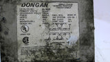 Dongan 35-025 Single Phase Transformer 240x480 Pri 120/240 Sec Volts .500 KVA