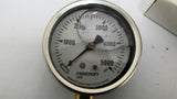 Ashcroft 63 1008 A-02L Brass Socket Stainless Steel Gauge 1/4NPT 5000PSI