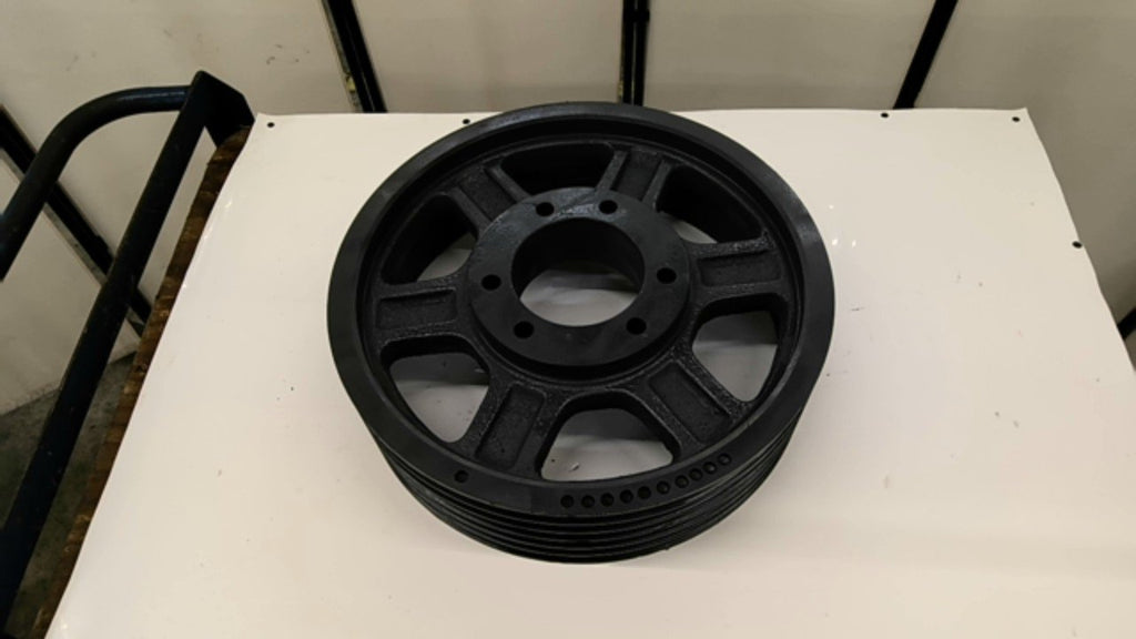 6/5V16.0-7 Cast Iron Pulley 6 Grooves Fits 1/2 Inch 5V Belts