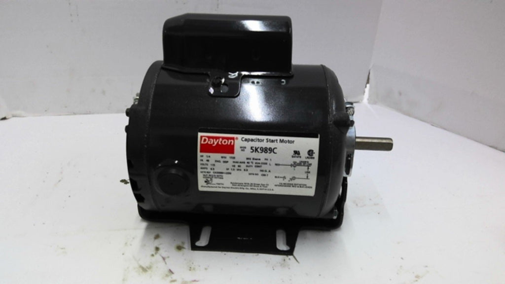 Dayton 5K989C 1/4HP AC Motor Single Phase 115V ODP60HZ