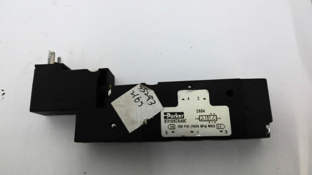 Parker B310KC549C Solenoid Air Control Valve 24VDC 1.2W 150PSI