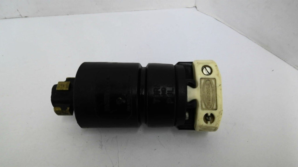 Hubbell HBL21415B Industrial Locking Plug 20AMP 250VDC 30AMP 600VAC