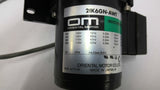 Oriental 21K6GN-AWT Gear Motor with 2GN12.5KA Gear Head 110/115 Volts .20 A