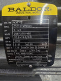 Baldor M3770T 7 1/2 HP AC Motor 20/-230/460 Volts 1800 Rpm 4P 213T 3 Phase 60 HZ