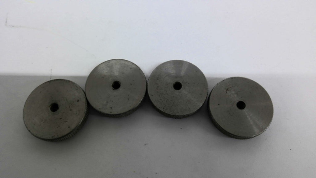 Stainless Steel Knurled Knobs Lot of 4