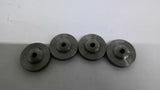 Stainless Steel Knurled Knobs Lot of 4