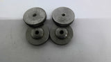 Stainless Steel Knurled Knobs Lot of 4