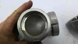 Elbow 90 1 1/2" Pipe Fitting Stainless 150 PSI Lot Of 2