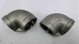 Elbow 90 1 1/2" Pipe Fitting Stainless 150 PSI Lot Of 2