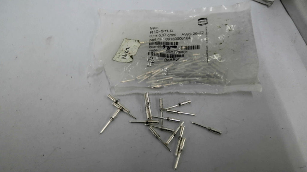Harting R15-STI-C Crimp Contacts 0,14-0,37 QMM 26-22AWG Lot Of 90