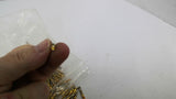 Gold Plated Crimp Connector Pins 13/16" Long 1/16" OD Lot Of 67