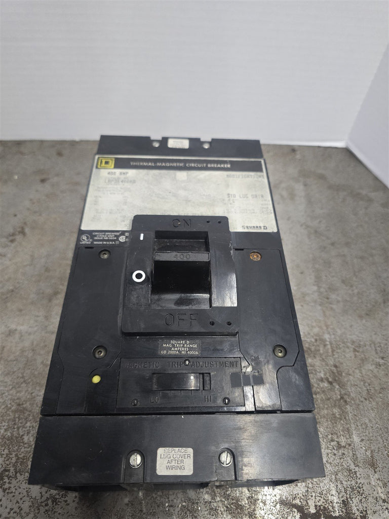 Square D LAP36400MB Circuit Breaker 400 Amp 600 Volts 60HZ