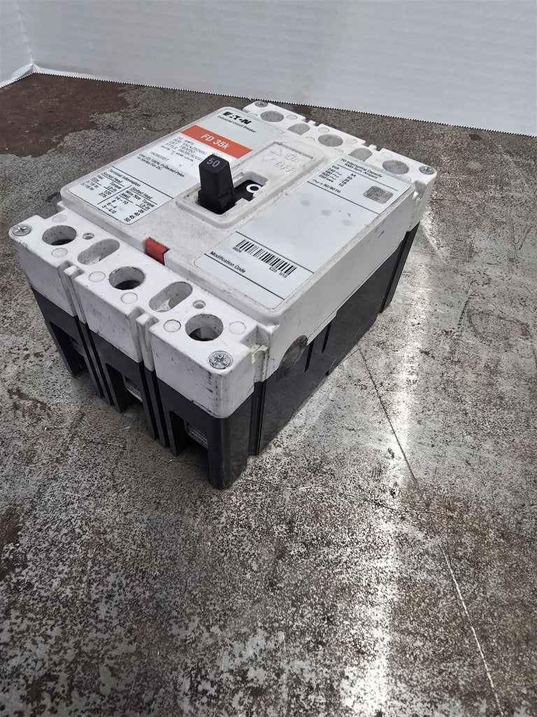 Eaton FD3050 50 Amp Circuit Breaker 600 Volts 3Pole
