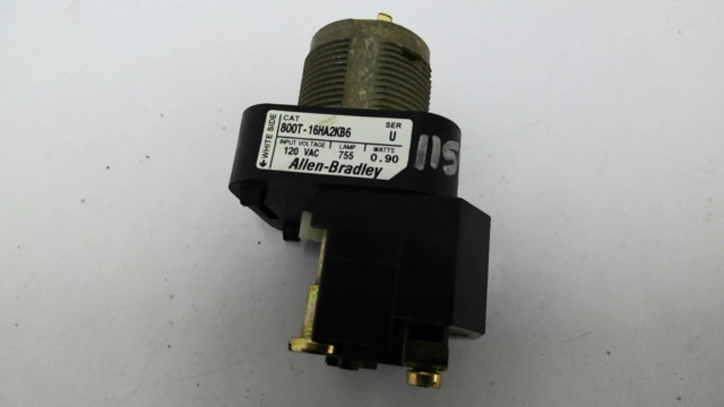 Allen Bradley 800T-16HA2KB6 Illuminated Selector Switch 120VAC 0.90Watts