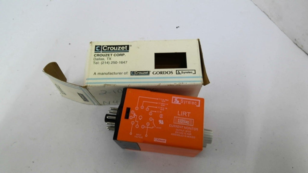 Crouzet LIRT Control Relay Module 110VAC 10AMP