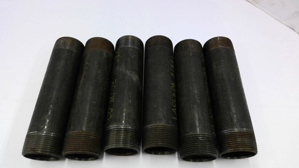 Laclede Steel 1 1/2 Pipe Nipple 7" L Lot Of 6