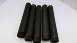 Steel 1 1/2" Pipe Nipple 12" L Lot Of 5